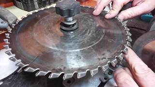 TCT tungsten saw blade sharpener by Berlan or Sealey 2018 [upl. by Enneirda]