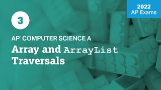 2022 Live Review 3  AP Computer Science A  Array and ArrayList Traversals [upl. by Rauch630]