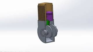 Crank Shaft Mechanism For Kids  Design by Solidwork [upl. by Holladay]