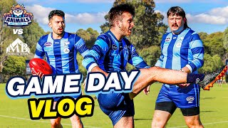 I Kicked 8 Goals In A Game Of Footy  Game Day Vlog Round 4 [upl. by Wartow315]