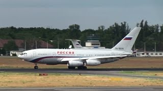 Russian quotAir Force Onequot Il96 Takeoff at Berlin Tegel Airport HD 1080p [upl. by Eineeuq]