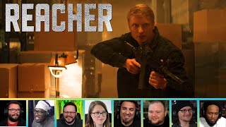 Mashup Reaction to JACK REACHER FIGHTING KJ KLINER  Reacher 1x8 Pie [upl. by Yellat]