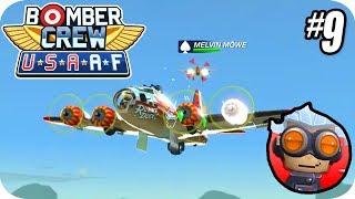 Bomber Crew Gameplay  USAAF Campaign 9 Enemy Ace Melvin Mowe Dogfight [upl. by Eelta]