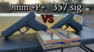 9mm P VS 357 sig Ballistics Gel Test [upl. by Rustin]