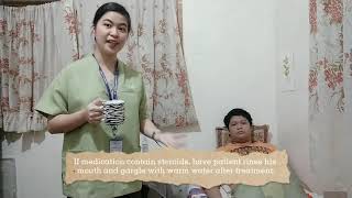 Nebulization Return Demonstration │ Fundamentals of Nursing [upl. by Nylsej]