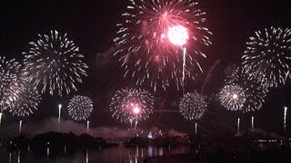 Fantasy In The Sky New Years Eve Fireworks Recorded From Polynesian Beach at Walt Disney World [upl. by Winson550]