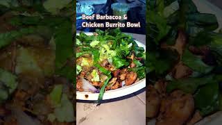 Beef Barbacoa and Chicken Burrito Bowl  Chipotle Mexican Grill [upl. by Boycie982]