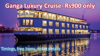 Varanasi Ganga luxury river cruise offers enchanting views of 84 ghats a must for any traveler [upl. by Sucirdor]