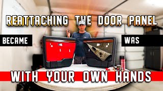 How to replace the door upholstery \step by step  Audi 200 [upl. by Ahsinyt]