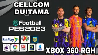 Pes 2023 para Xbox 360 Rgh  Efootball 2023 Xbox 360  Fichajes Temporada 2023  Kits 2023 [upl. by Shimkus946]