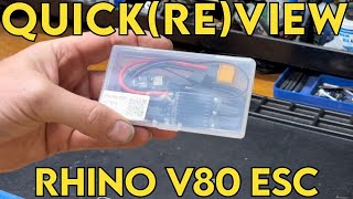 Crawler Canyon Quickreview Rhino V80A outrunner ESC [upl. by Aihsiek863]