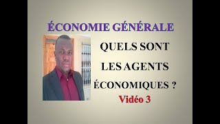 Vidéo 4  QUELS SONT LES AGENTS ÉCONOMIQUES [upl. by Lanie322]