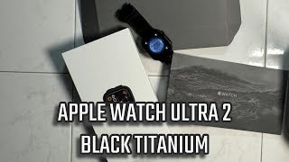 Unboxing Apple Watch Ultra 2  Black Titanium Case With Black Titanium Milanese Loop [upl. by Esined448]