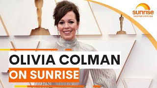 Olivia Colmans swear word confession  Sunrise interview [upl. by Cheslie780]