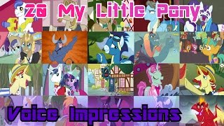 20 My Little Pony Voice Impressions [upl. by Norak656]