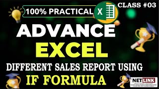 How to create Sales Report in msExcel  Item sales report Using IF  advance excel function [upl. by Nnyleuqcaj]