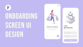 Onboarding Screen UI Design using Figma App UIUX Design  Tutorial For Beginners [upl. by Debbra]