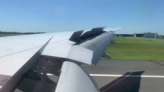 Air New Zealand Boeing 777300ER landing in Brisbane ZKOKR [upl. by Sparrow]