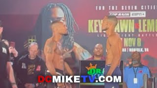 Raeesse Aleem gives Derlyn Hernandez the DEATH STARE at WEIGHIN [upl. by Arraeic]