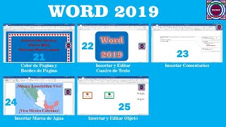 Curso de Word 2019 Videos 21 al 25 [upl. by Drusy]