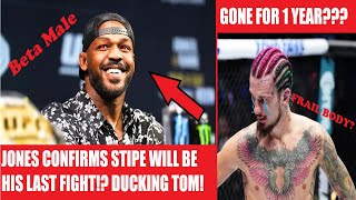 Jon Jones CONFIRMS Stipe Will Be Last Fight Sean OMalley OUT FOR A YEAR [upl. by Nanon29]