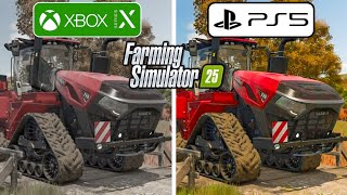 Farming Simulator 25 PS5 vs Xbox Series X Graphics Comparison [upl. by Neirad]