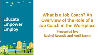 What is a Job Coach An Overview of the Role of a Job Coach in the Workplace [upl. by Dafna48]