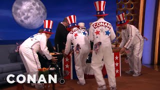 Conans 4th Of July Pit Crew  CONAN on TBS [upl. by Addam]