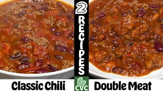 2 Chili Recipes Double Meat Man Chili amp Our Best Classic Chili Recipes [upl. by Eustatius921]