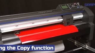 How to use the Copy function on the Graphtec FC8600 [upl. by Esiocnarf58]