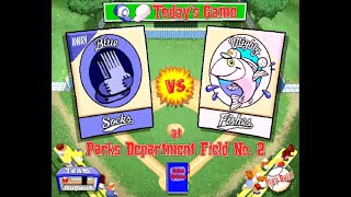 Backyard Baseball PC Mighty Fishes Season All City BBL Playoff Game 1 Socks  Fishes [upl. by Valeta221]