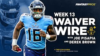 Week 13 Waiver Wire Pickups  Players To Target Drop and Trade 2022 Fantasy Football [upl. by Beattie]