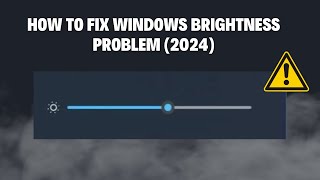 How To Fix Windows Brightness Problem 2024 [upl. by Margi]