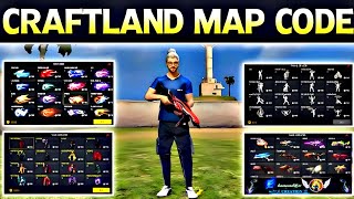 New Craftland Map Code 🥵  Map Reviews  FREE FIRE 🔥 CRAFTLAND NEW MAP CODE  E CREATION 💀🔚 [upl. by Knarf145]