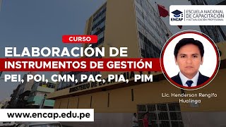 CURSO ELABORACIÓN DE INSTRUMENTOS DE GESTIÓN PEI POI CMN PAC PIA PIM 2024 [upl. by Reider]