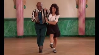 30s Charleston Footwork Lesson mirrored with Frankie Manning and Erin Stevens [upl. by Zeus372]