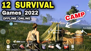 Top 12 Best SURVIVAL Games for Android iOS on 2022 HIGH GRAPHIC Survival Games OFFLINE ONLINE Mobile [upl. by Eeznyl]