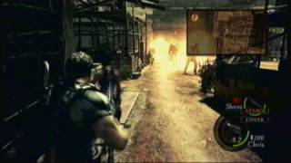 Resident Evil 5 Stop Drop amp Roll Achievement  Trophy [upl. by Raual]