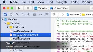 How to Your own WebView app on iPhone XS and iPhone XS Max [upl. by Schrader501]