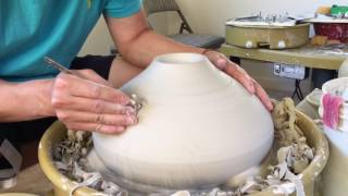 287 Trimming a Small Base Wide Opening Bowl in Fast Forward Mode with HsinChuen Lin [upl. by Lesnah]