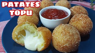 KAŞARLI PATATES TOPLARI TARİFİ 🔝POTATO CHEESE BALLS👍ÇITIR ÇITIR✅EVDE PEYNİRLİ PATATES KROKET TARİFİ👌 [upl. by Marashio]