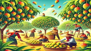 Harvesting Mango and bring them to the market to sell [upl. by Prentice]