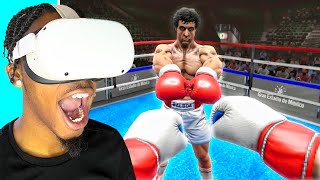 FIGHTING ROCKY BALBOA IN A VIRTUAL REALITY BOXING GAME CRAZY [upl. by Avilo]