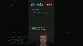 From Integer Underflow to Overflow and Back java shorts coding airhacks [upl. by Heti]