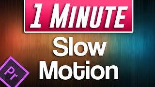 Premiere Pro 2019 Slow Motion Tutorial [upl. by Aihsilat928]