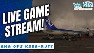 🔴Real life ANA OPS KSEARJTT VATSIM msfs2020 [upl. by Deerc]