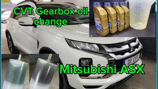 Mitsubishi ASX CVT oil change Automatic gearbox CVT fluid Getriebeöl wechsel CVT [upl. by Greta862]