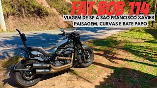 Harley Davidson Fat Bob 114 de SP a São Francisco Xavier [upl. by Okeim528]