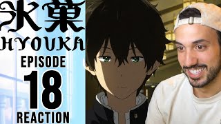 Hyouka Episode 18 Reaction  LIGHTNING [upl. by Lanie]