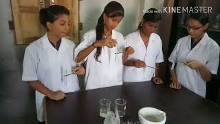 Molisch test for detection of carbohydrate 11th Sci Bio practical [upl. by Godric]